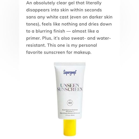Supergoop Unseen Sunscreen    - Picture 8 of 9